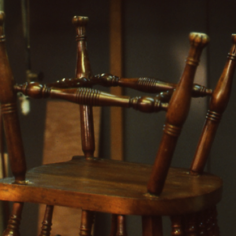 Chair Repair colored and varnished.